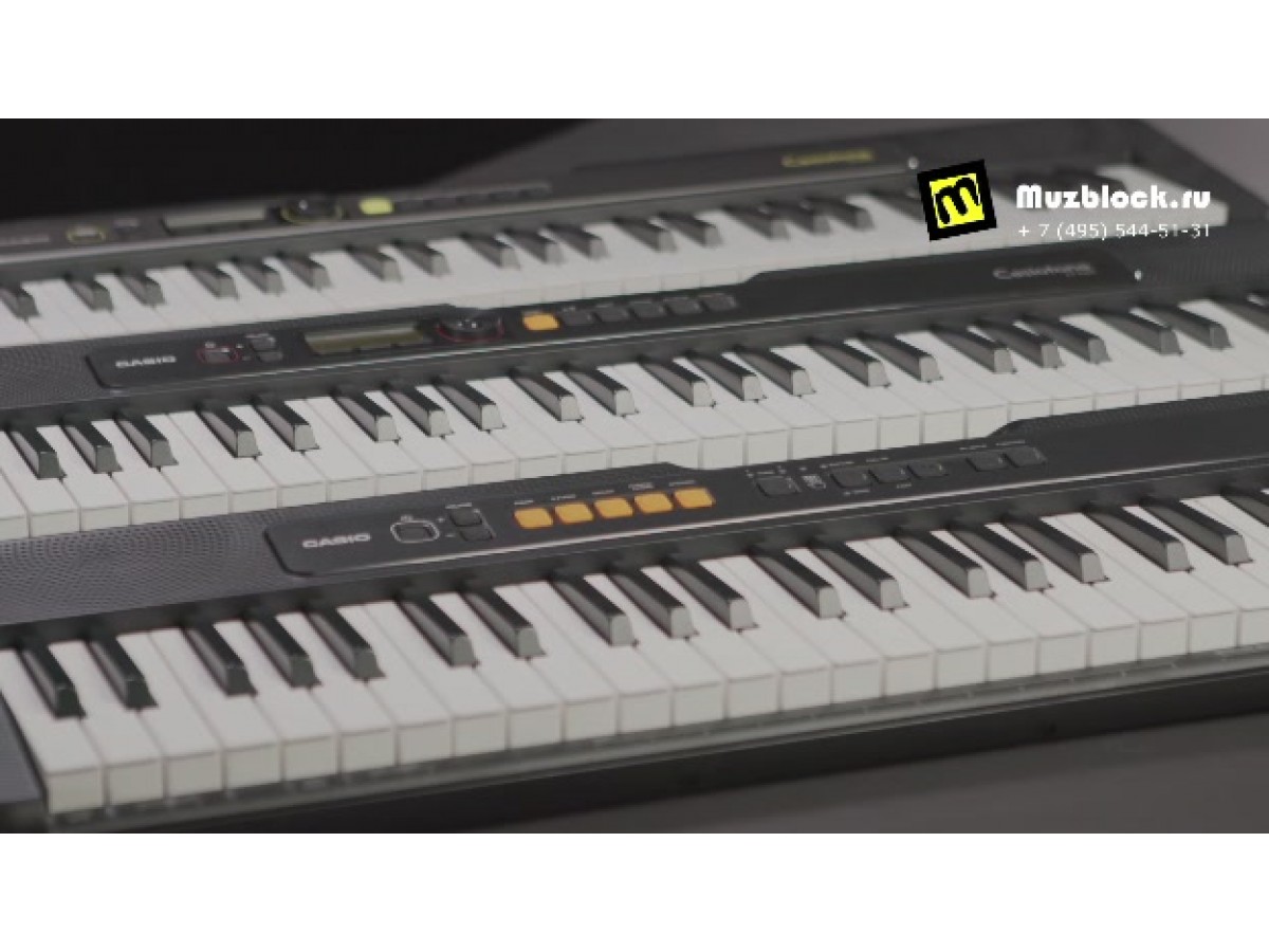 Casio Casiotone - новая линейка, ct-s100, ct-s200, lk-s250 